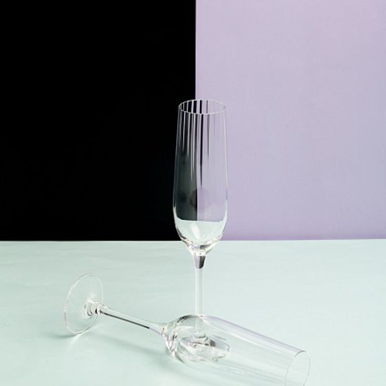 Набор бокалов для шампанского WATERFALL 6шт 190мл