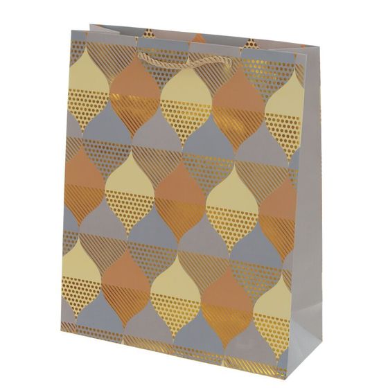 Пакет подарочный (бумага 210г/м2, блок микс 12шт), L26 W10 H32 см, 4в.