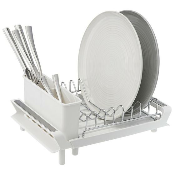 Сушилка для посуды Smart Solutions Atle, раздвижная малая, цвет белый