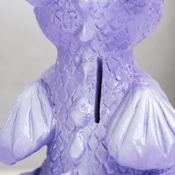 !Копилка "Дракончик" 18х10х10 см, сиреневый