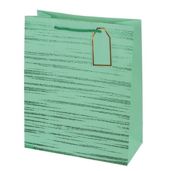 Пакет подарочный (бумага 210г/м2, блок микс 12шт), L26 W12 H32 см, 4в.