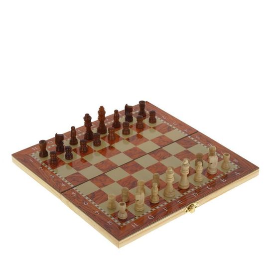 Игра настольная 3 в 1 (шахматы, шашки, нарды), Д29 Ш14,5 В3 см