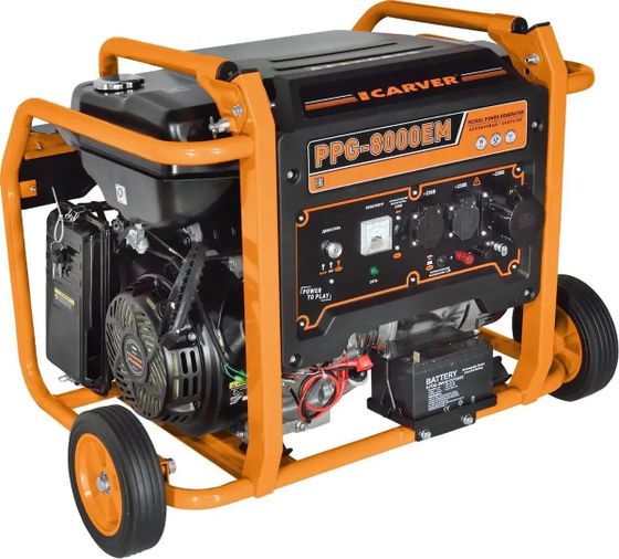 Генератор бензиновый Carver PPG-8000ЕM 6.5 кВт (01.020.00030)
