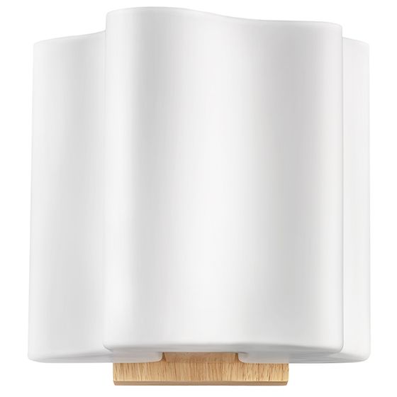802615 Бра NUBI LEGNO 1х40W E14 СВЕТЛОЕ ДЕРЕВО/БЕЛЫЙ