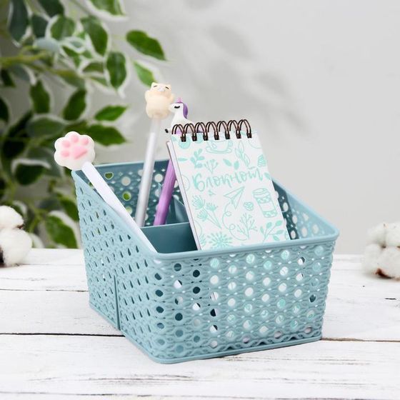 !Органайзер для мелочей «Петельки», 3 отделения, 15,5×13,5×10 см, цвет МИКС