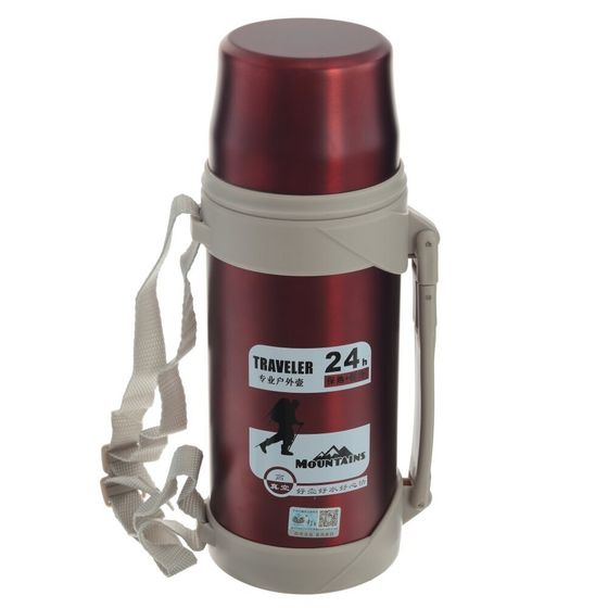 Термос, 800 мл, L14 W10 H27 см, дизайн микс