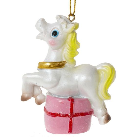 Фигурка декоративная подвесная &quot;Лошадка&quot;, L6 W3 H8 см, 6в.