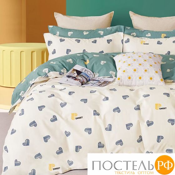 CH20/306-PCE КПБ CL HOME Поплин &quot;Pure Cotton&quot; двуспальный 175*215*1 200*220*1(±5) 70*70*2(±2) в ПВХ (UZ)