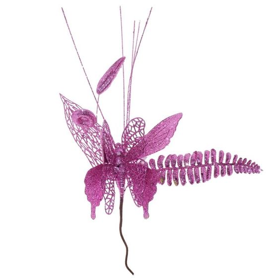 Изделие декоративное &quot;Бабочка&quot;, L18 W3 H38 см, 4в.