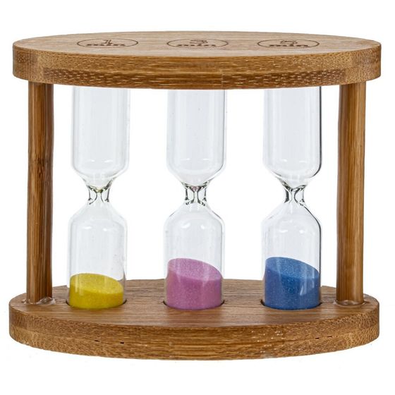 Часы песочные (1/3/5 мин.), Д11 Ш5 В9 см, 3в.