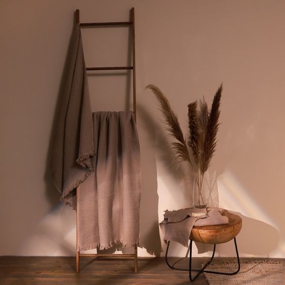 Полотенце вафельное SL HOME: Boho &quot;Саббиа&quot; 50х90 см, 100% хлопок, 300 г/м2