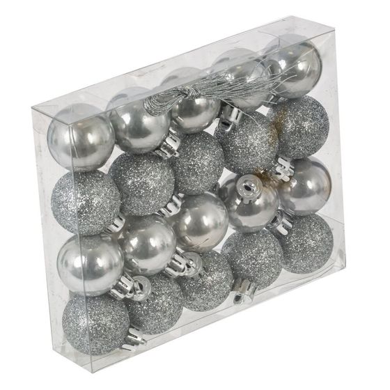 Набор из 20шт, Украшение новогоднее Шар, D 3 см