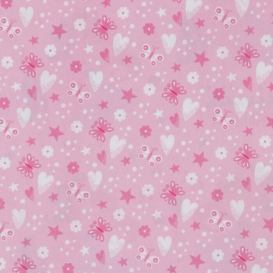 !09 Бумага упаковочная 2 листа глянцевая двухсторонняя «Принцессе» 70 × 100 см