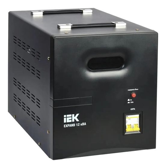 Стабилизатор напряжения IEK Expand IVS21-1-003-11 10560Вт 12000ВА черный