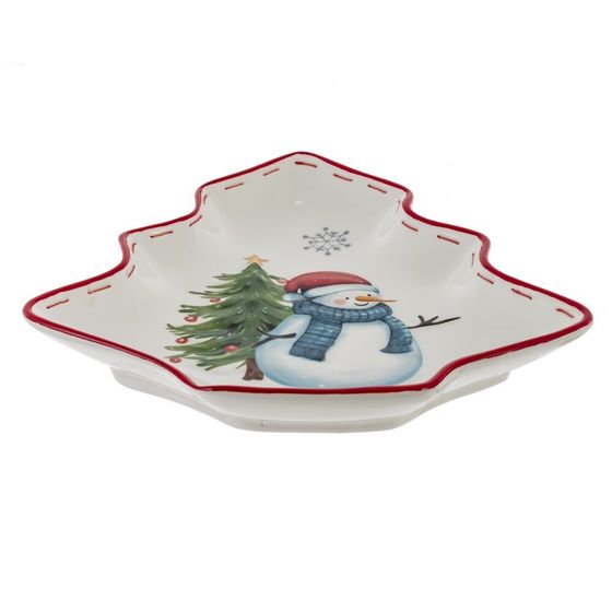 Блюдо &quot;Веселый Новый год&quot;, L25 W24,5 H3 см