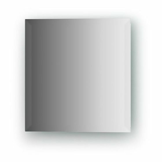 Зеркальная плитка с фацетом 15 мм, квадрат 25 х 25 см, серебро Evoform