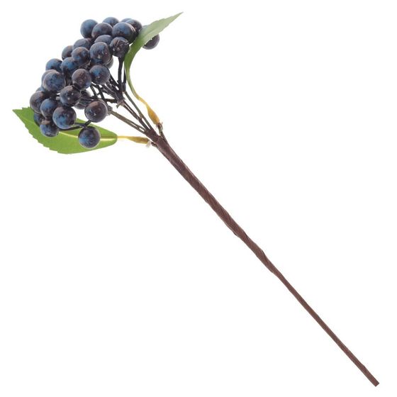 Ветка искусственная &quot;Ягода&quot;, L12 W10 H27 см, 3в.