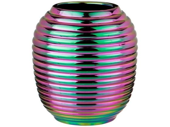 !09 Ваза 13,5*13,5*14,9 см. цвет перламутровый