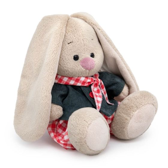!09 Мягкая игрушка «Зайка Ми в вельветовом пиджачке и брючках», 15 см