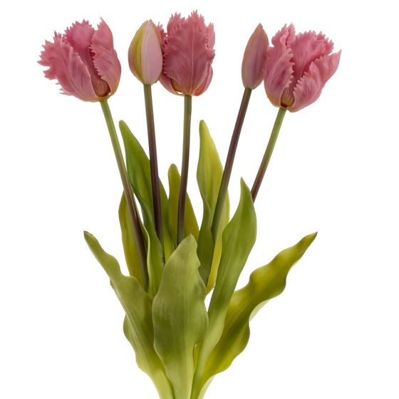 Цветы искусственные &quot;Букет Тюльпанов&quot; (Real Touch), L10 W10 H40 см