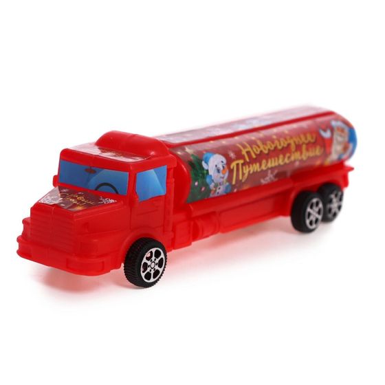 !09 Грузовик инерционный «Новогоднее путешествие», МИКС