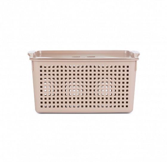 Корзинка ЛОФТ мокка 5.3л 295х185х145мм с крышкой
