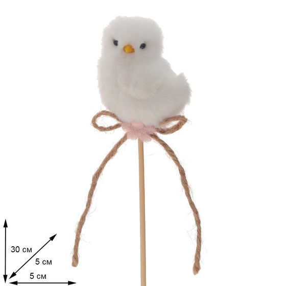 Изделие декоративное (вставка) &quot;Цыпленок&quot; (5*4*7), Д5 Ш5 В30 см, 3в.