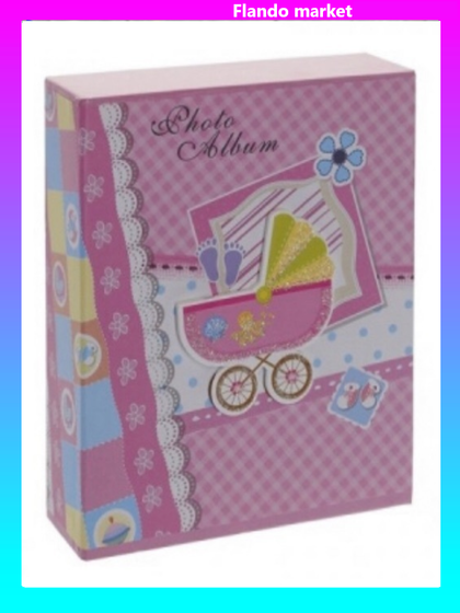 !09 Фотоальбом на 40 фото "Малышка" 10*15 см, L14 W5 H17 см,