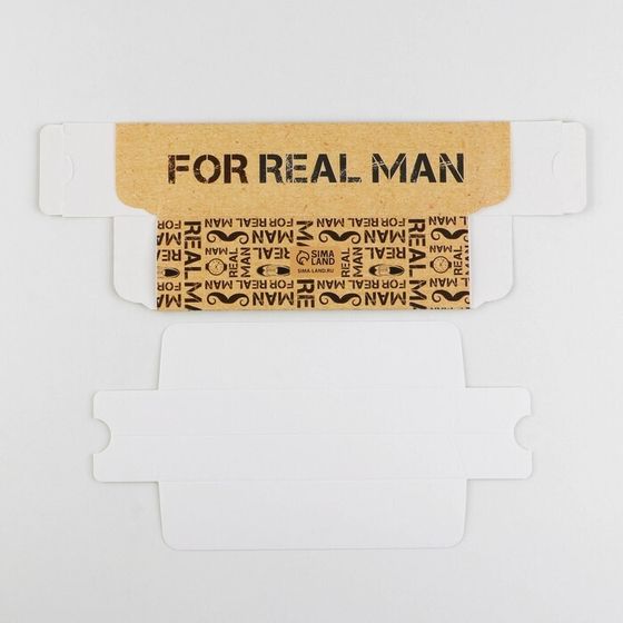 !Коробка для макарун 5 штук For real man, 18 х 5.5 х 5.5 см