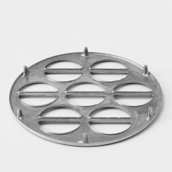 !09 Форма для вареников, 7 ячеек (7.5×4 см), алюминий