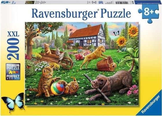 Ravensburger Puzzle XXL 200 Zwierzaki w ogrodzie