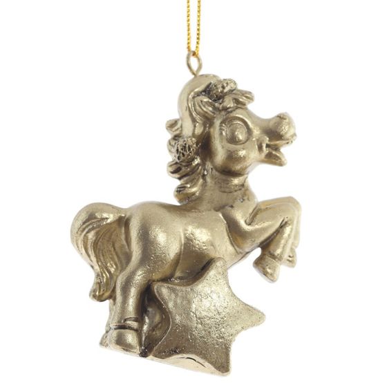 Фигурка декоративная подвесная &quot;Лошадка&quot;, L6 W3 H6,5 см, 3в.