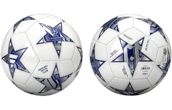 Футбольный мяч Adidas Size 5 Soccer PU Machine Stitched Unisex White Blue
