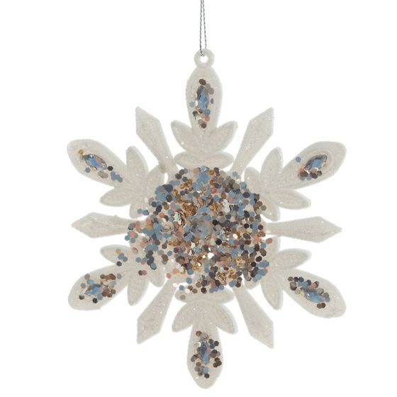 Украшение новогоднее &quot;Снежинка&quot;, L13 W1 H14 см