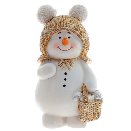 Фигурка декоративная &quot;Снеговик&quot;, L11,5 W8,5 H19 см