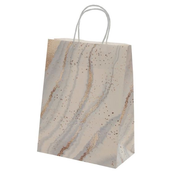 Пакет подарочный (бумага 120г/м2, блок микс 12шт), L14,5 W8 H21 см, 5в.