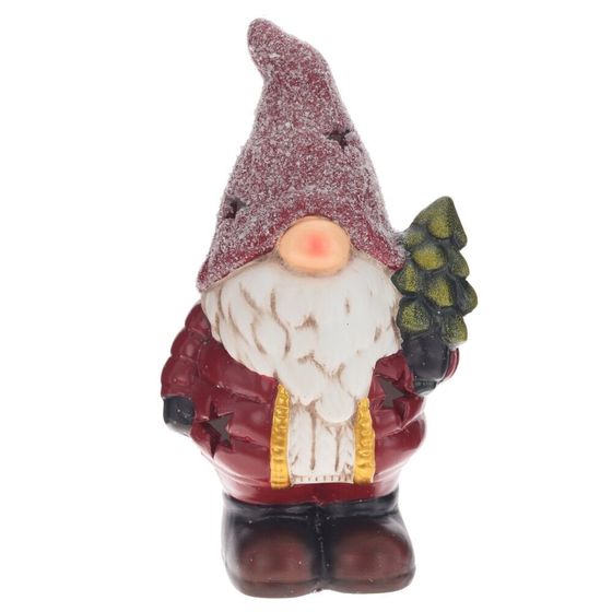 Фигурка декоративная с подсветкой &quot;Гном&quot;, L12 W9 H21 см, (2хLR44), 2в.