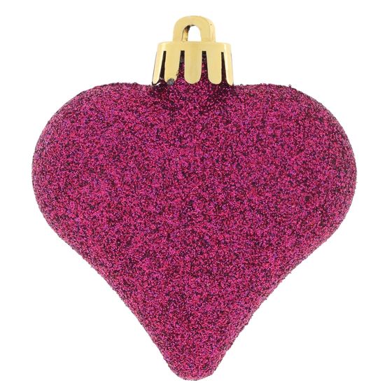 Набор из 6шт Украшение новогоднее &quot;Сердце&quot;, L16 W2,5 H10,5 см