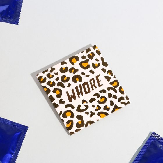 !НАБОР 10 ШТУК - Чехол-конверт для презервативов «Леопард», 8 × 8 см