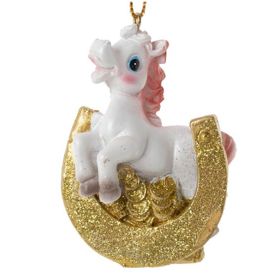 Фигурка декоративная  подвесная &quot;Лошадка&quot;, L5 W3 H7,5 см, 6в.