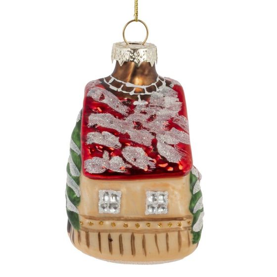 Украшение новогоднее "Домик", L5 W5 H10,5 см