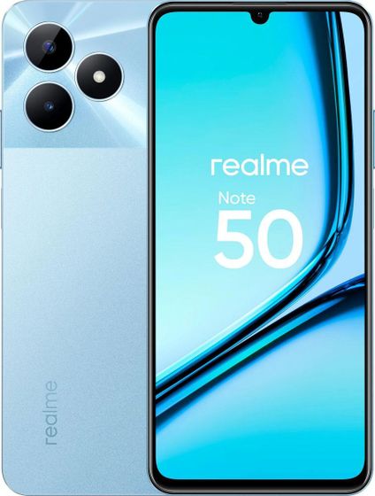 Смартфон Realme Note 50 3/64Gb голубой (RMX3834/631011001776/1912/631002001086)