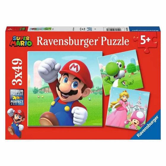 RAVENSBURGER Super Mario Puzzle 3x49 Pieces