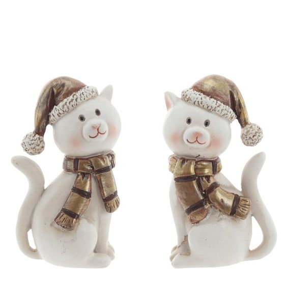 Фигурка декоративная "Кошка",  L5 W4 H9 см, 2в.