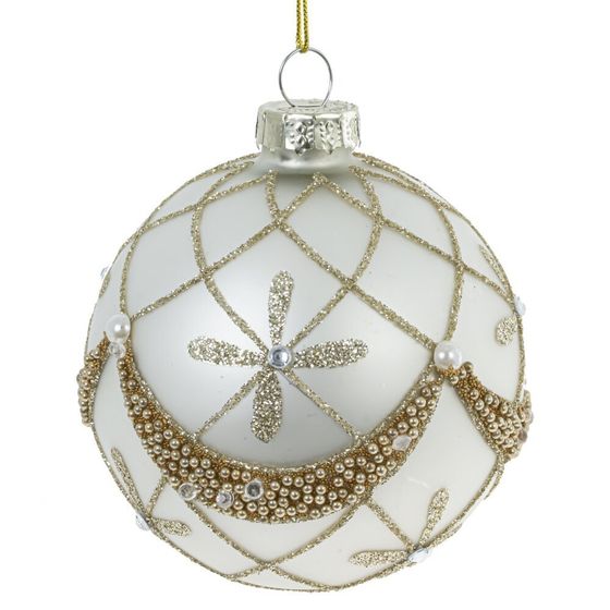 Набор из 12шт Украшение новогоднее &quot;Шар&quot;, D 8 см, L35 W25 H9 см