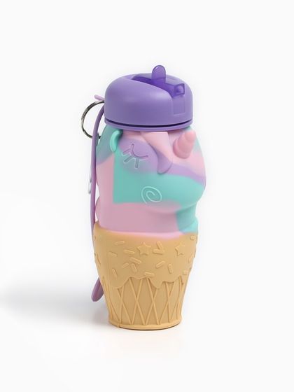 Бутылка для воды, 550 мл, &quot;Единорог&quot;, складная, 19 х 8.5 см