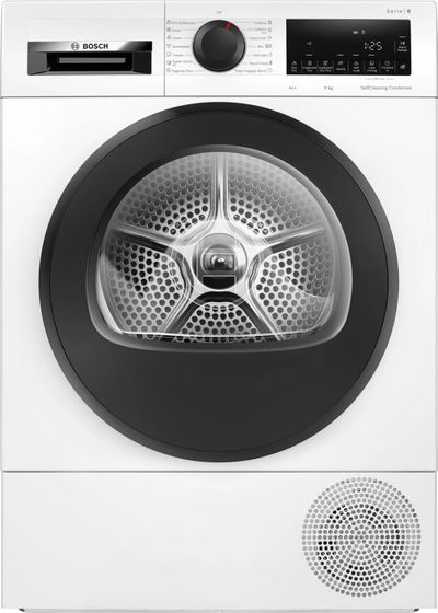 Сушильная машина Bosch WQG24500BY белый, 9кг, англ.панель