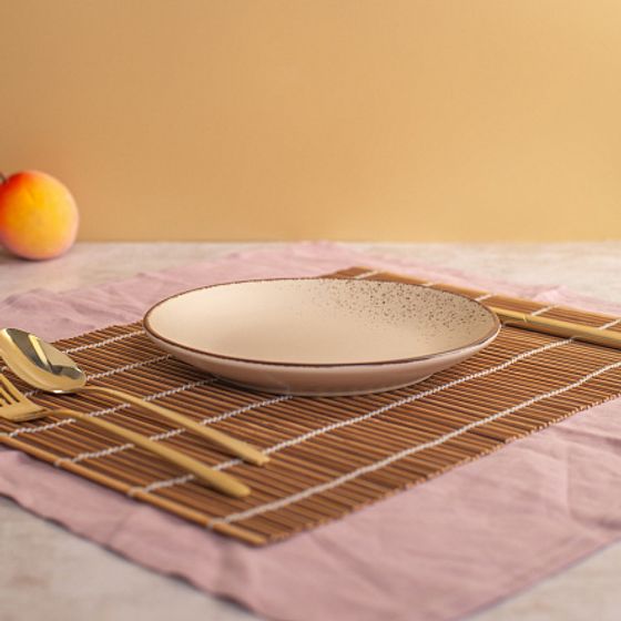 Тарелка десертная OH!SPLASH бежевый 19см