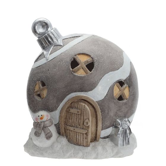 Фигурка декоративная &quot;Домик&quot; с подсветкой (АААх3, н/п) , L29 W32 H37 см, 2в.