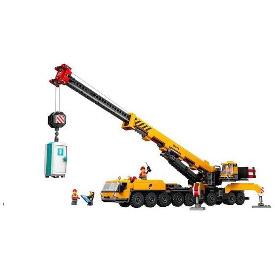 LEGO Желтый Мобильный Строительный Кран Строительная Игра